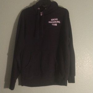 Unisex Social Distancing Club Sweatshirt Size Large